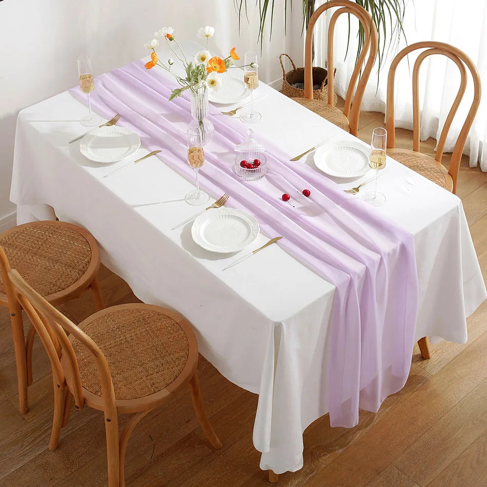 Chiffon Table Runner for Stunning Events
