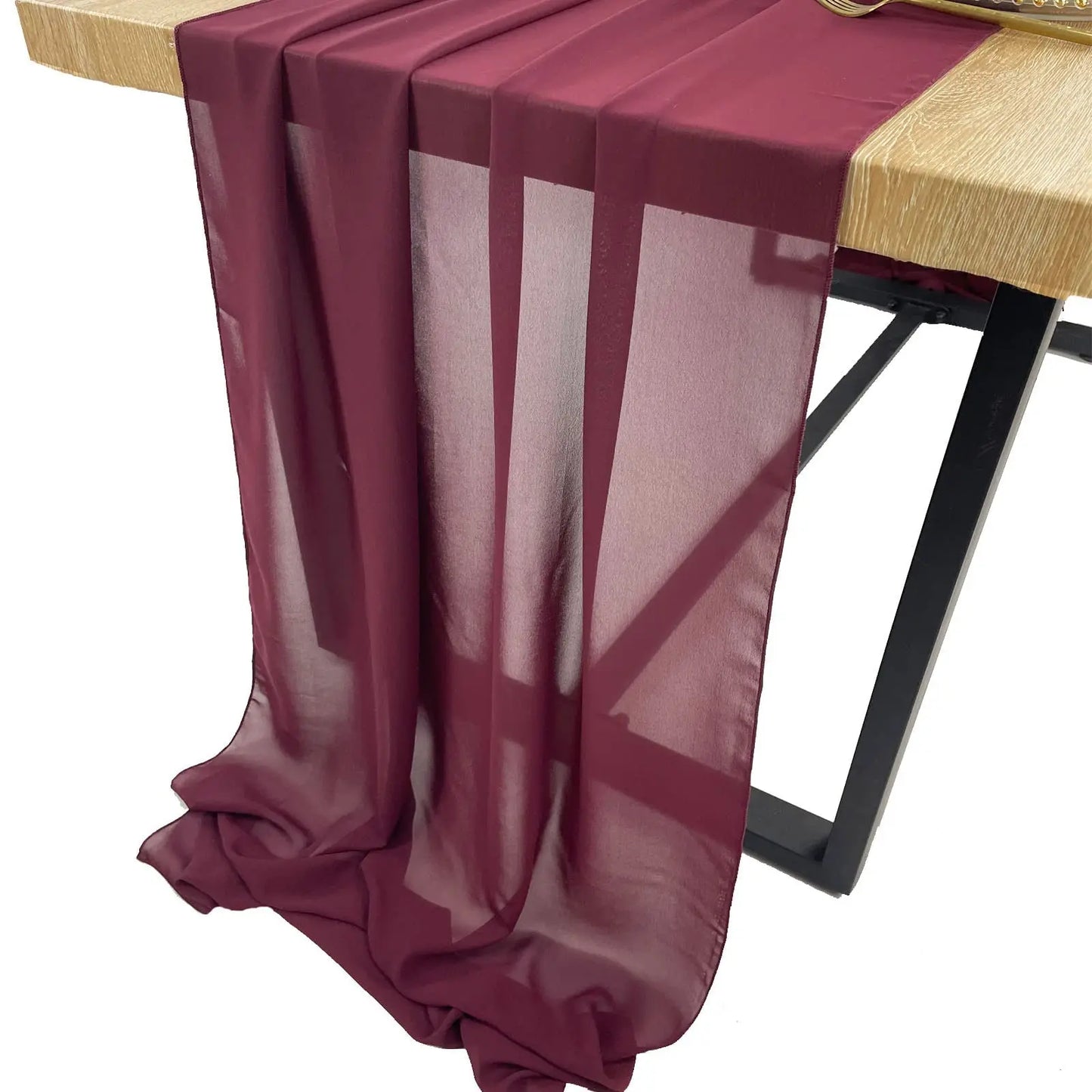 Chiffon Table Runner for Stunning Events