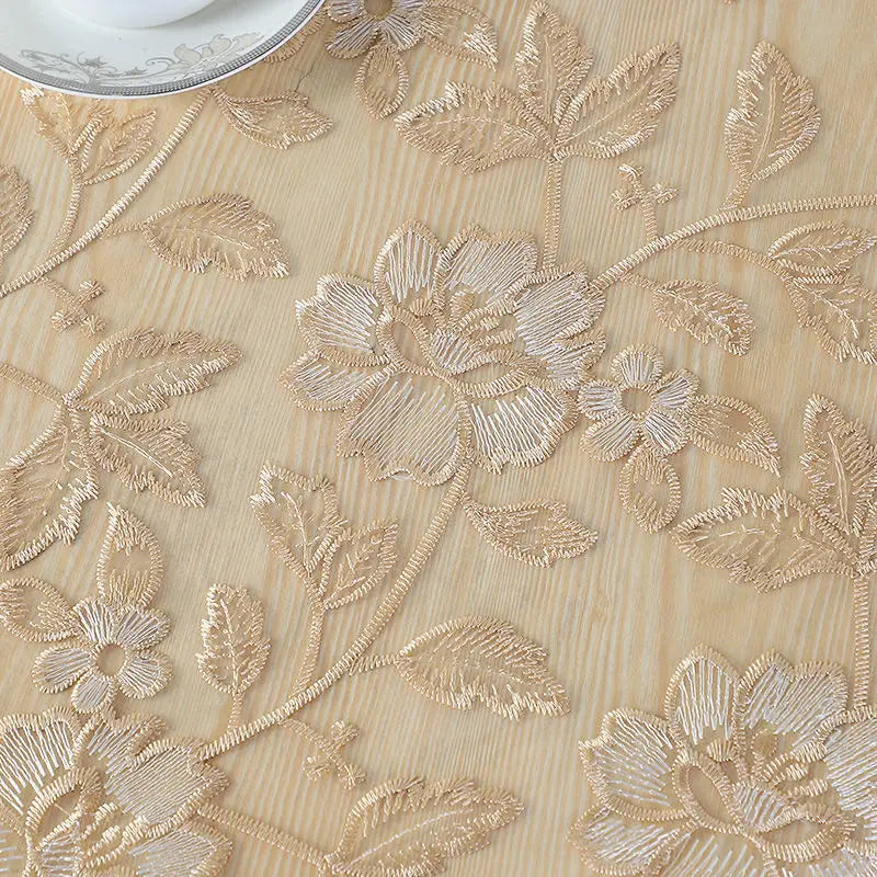 Elegant Embroidered Lace Table Runner for Luxurious Decor