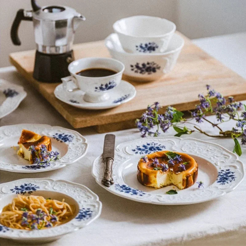 French Style Ceramic Oval Plate for Dining Delight