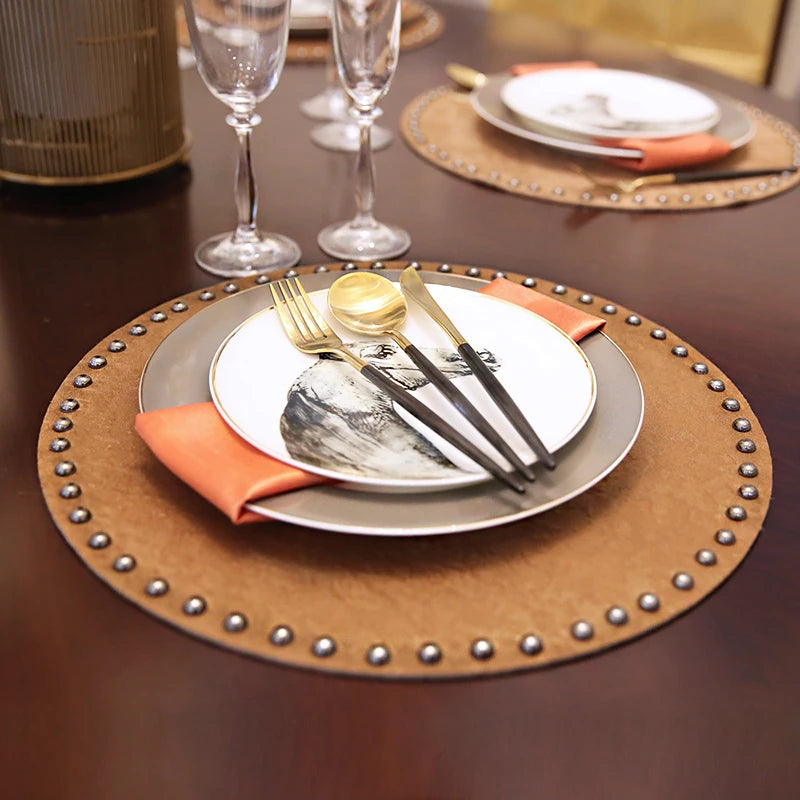 American Home Western Food Tableware Set European Steak Horse Head Pattern Plate Western Restaurant Table Decor Dinner Plate