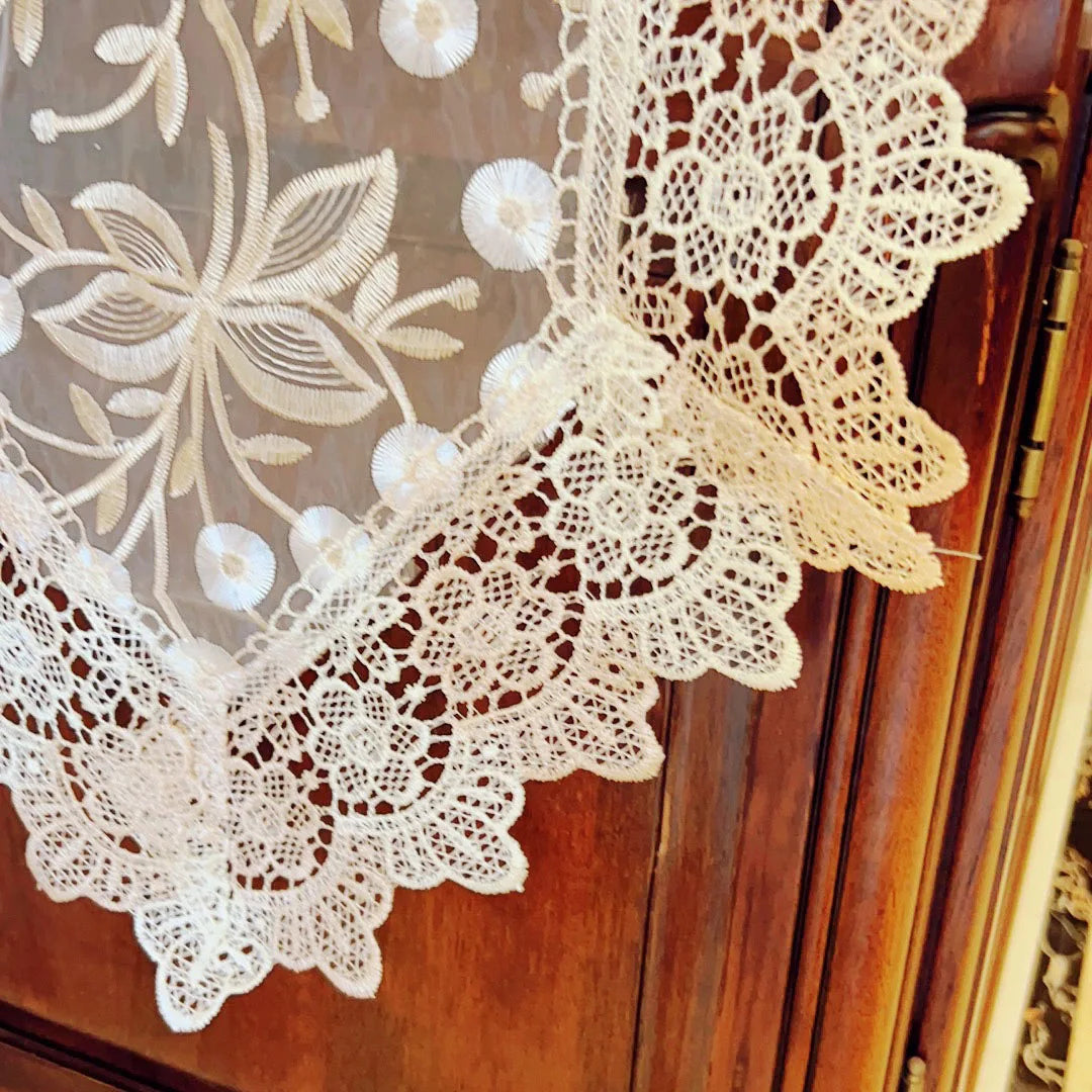 Elegant Embroidered Lace Table Runner for Luxurious Decor